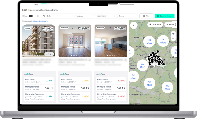 ImmoLens Suchergebnisse